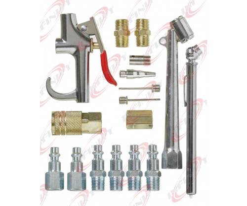 New 17PC Air Blow Gun & Nozzles 4 Compressors 1/4" BSP Accessory Kit